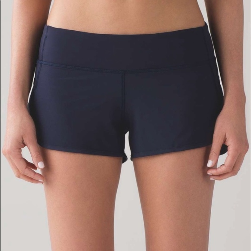 Lululemon Size 6 Navy Speed Shorts